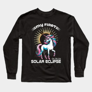 Total  Solar Eclipse 2024 Totality April 8 Long Sleeve T-Shirt